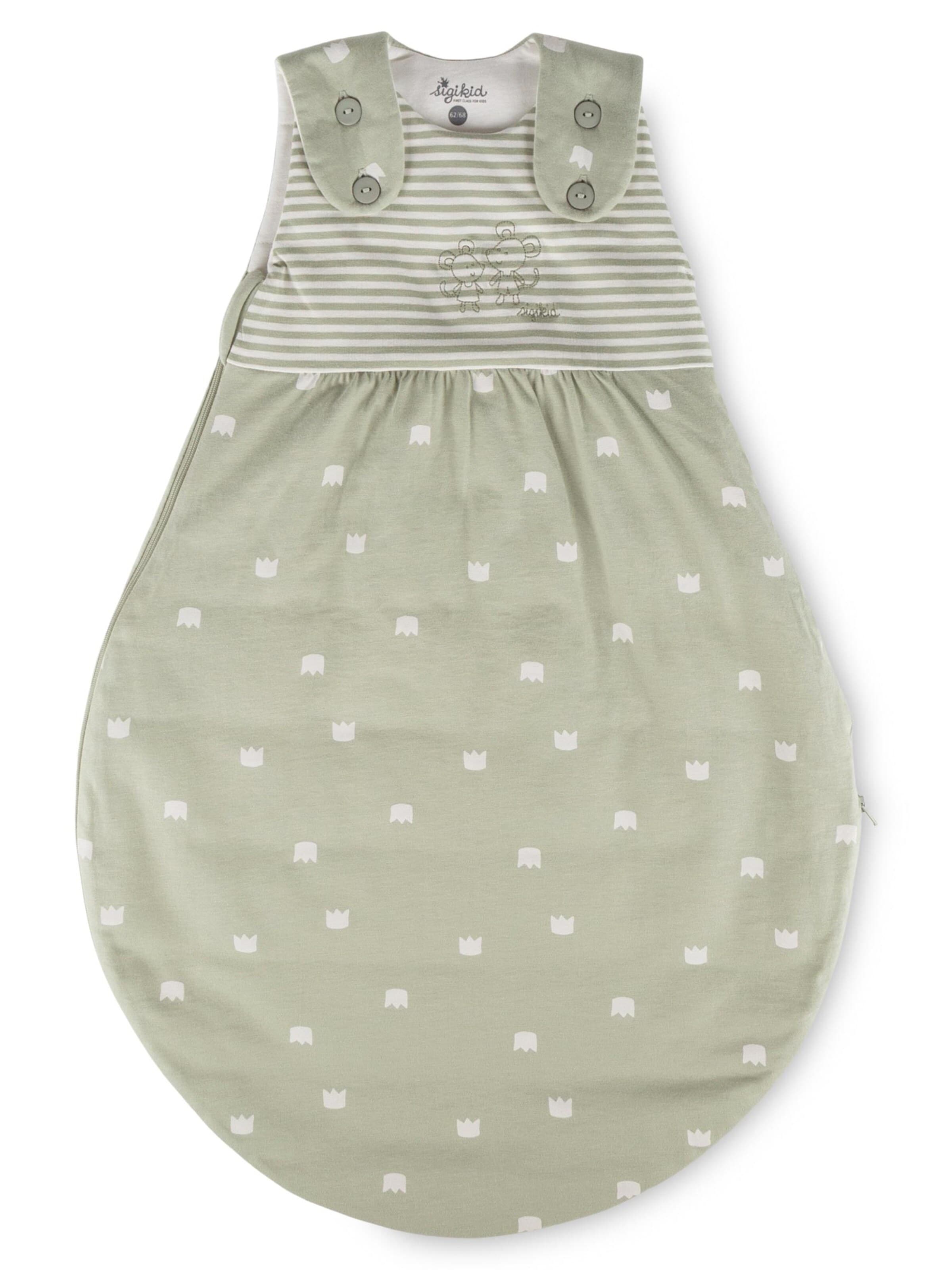 SIGIKID Schlafsack 'Schlafsack wattiert Classic Baby'‌‌‌‌‌‌‌ in Grün: Vorderseite