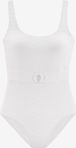 SUNSEEKER Swimsuit in White: front