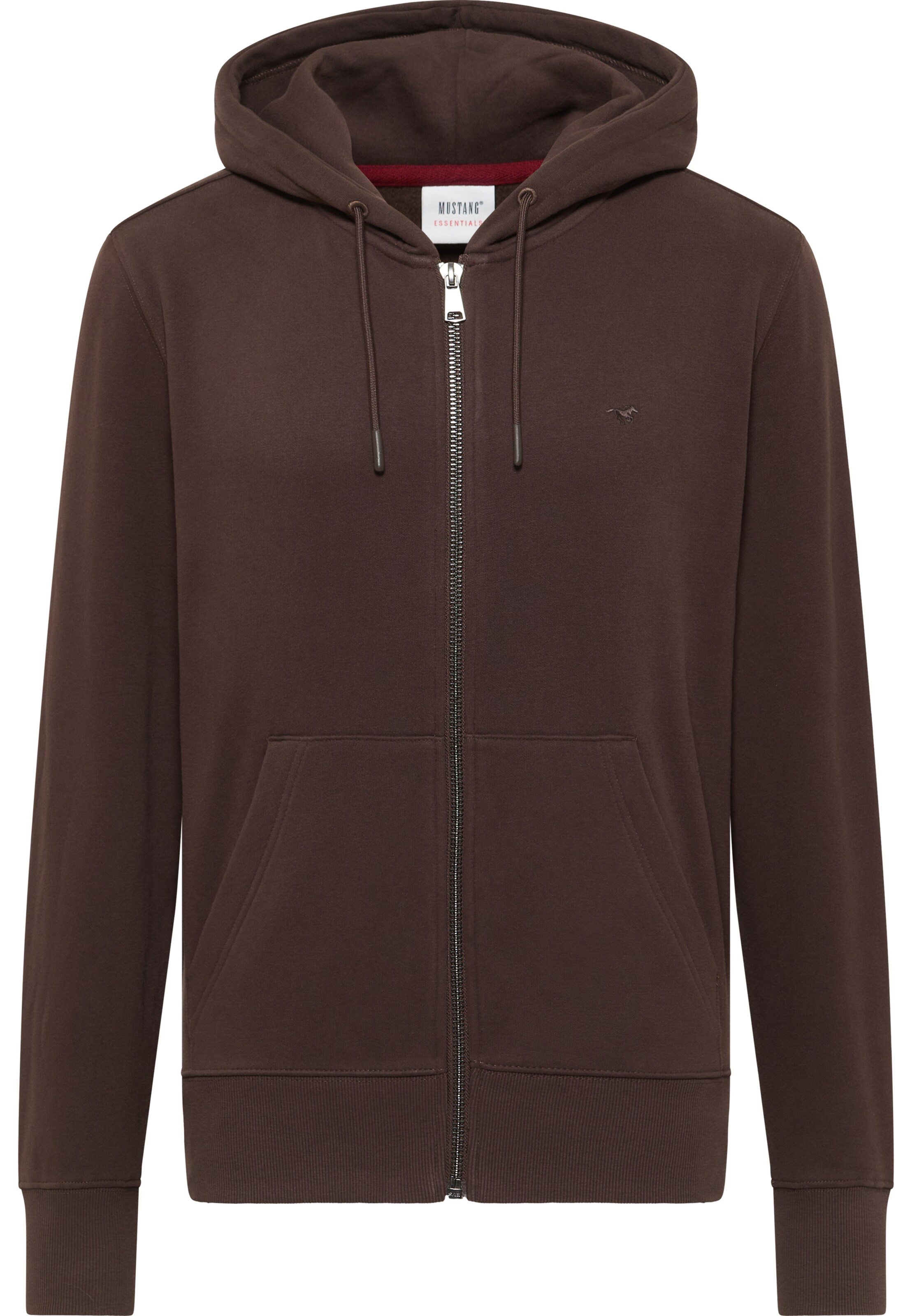 MUSTANG Sweatshirt 'Brighton in Braun: Vorderseite