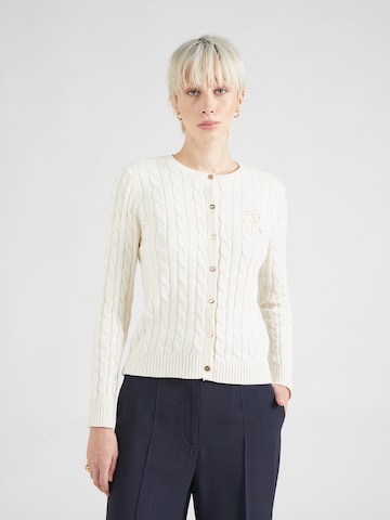 Cardigan Lauren Ralph Lauren en beige : devant