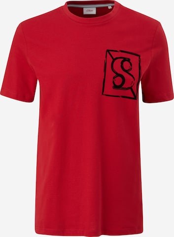 s.Oliver - Camisa em vermelho: frente