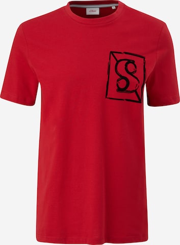 s.Oliver T-Shirt in Rot: predná strana