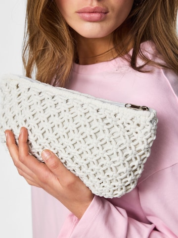 PIECES Clutch 'PCGanna' in White