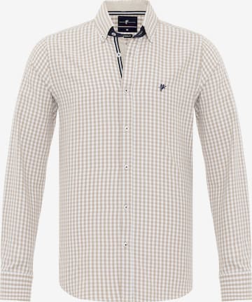 DENIM CULTURE - Ajuste regular Camisa 'TONEY' en beige: frente