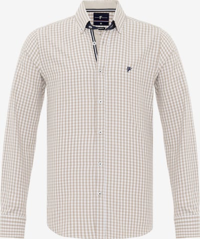 DENIM CULTURE Camisa 'TONEY' en beige / navy / blanco, Vista del producto