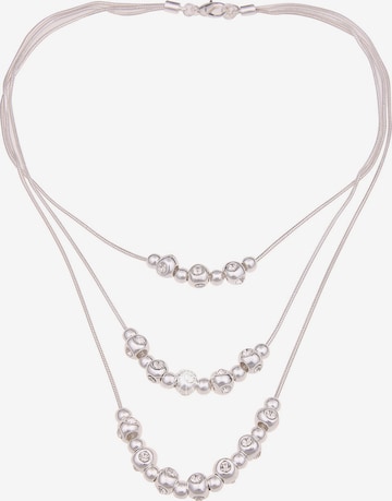 Leslii Necklace in Silver: front