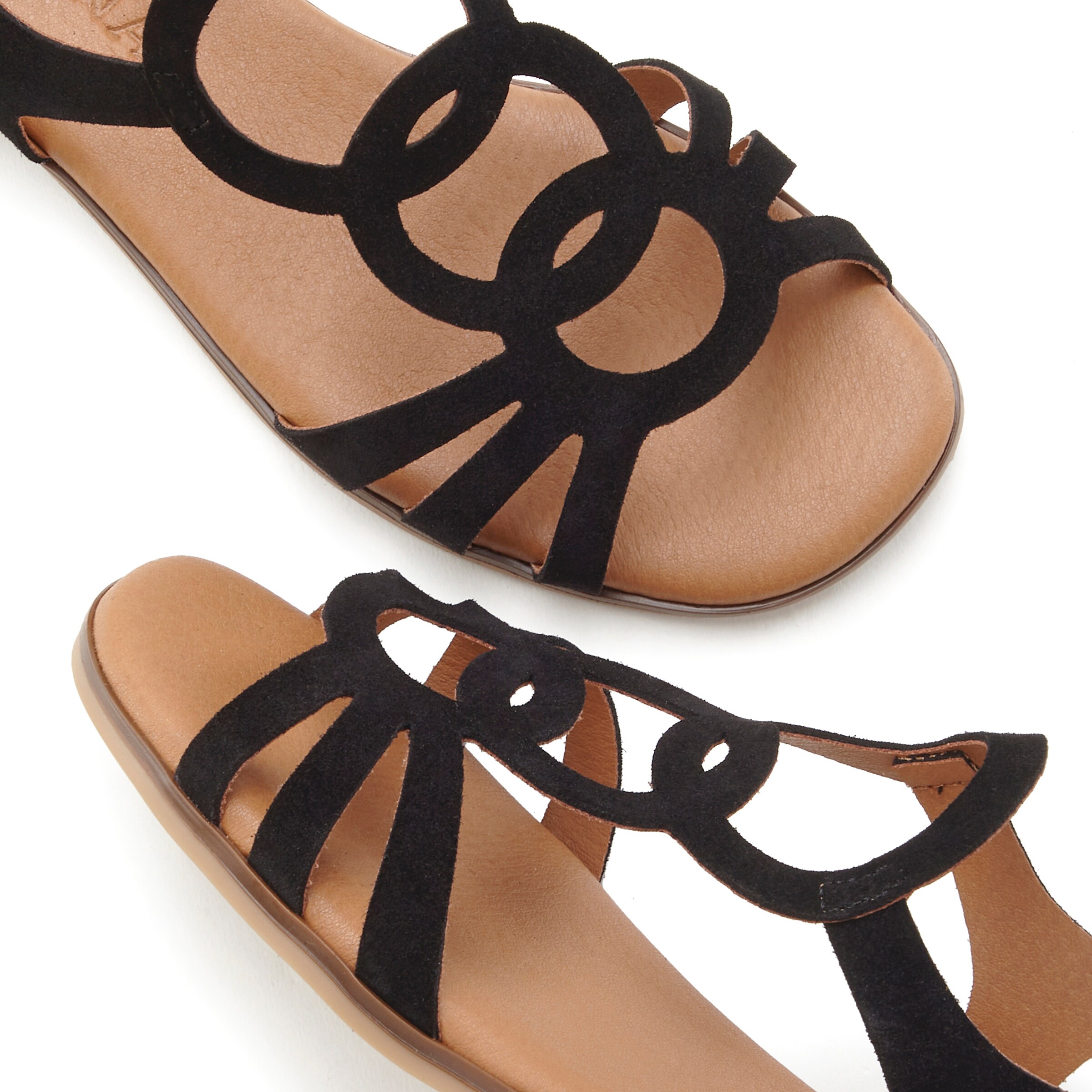 LASCANA Pántos szandál - fekete