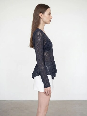 Dilvin Knit Cardigan in Blue