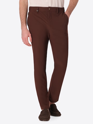 Distretto12 Slimfit Functionele broek '  T. ACTIVE. ' in Bruin: voorkant