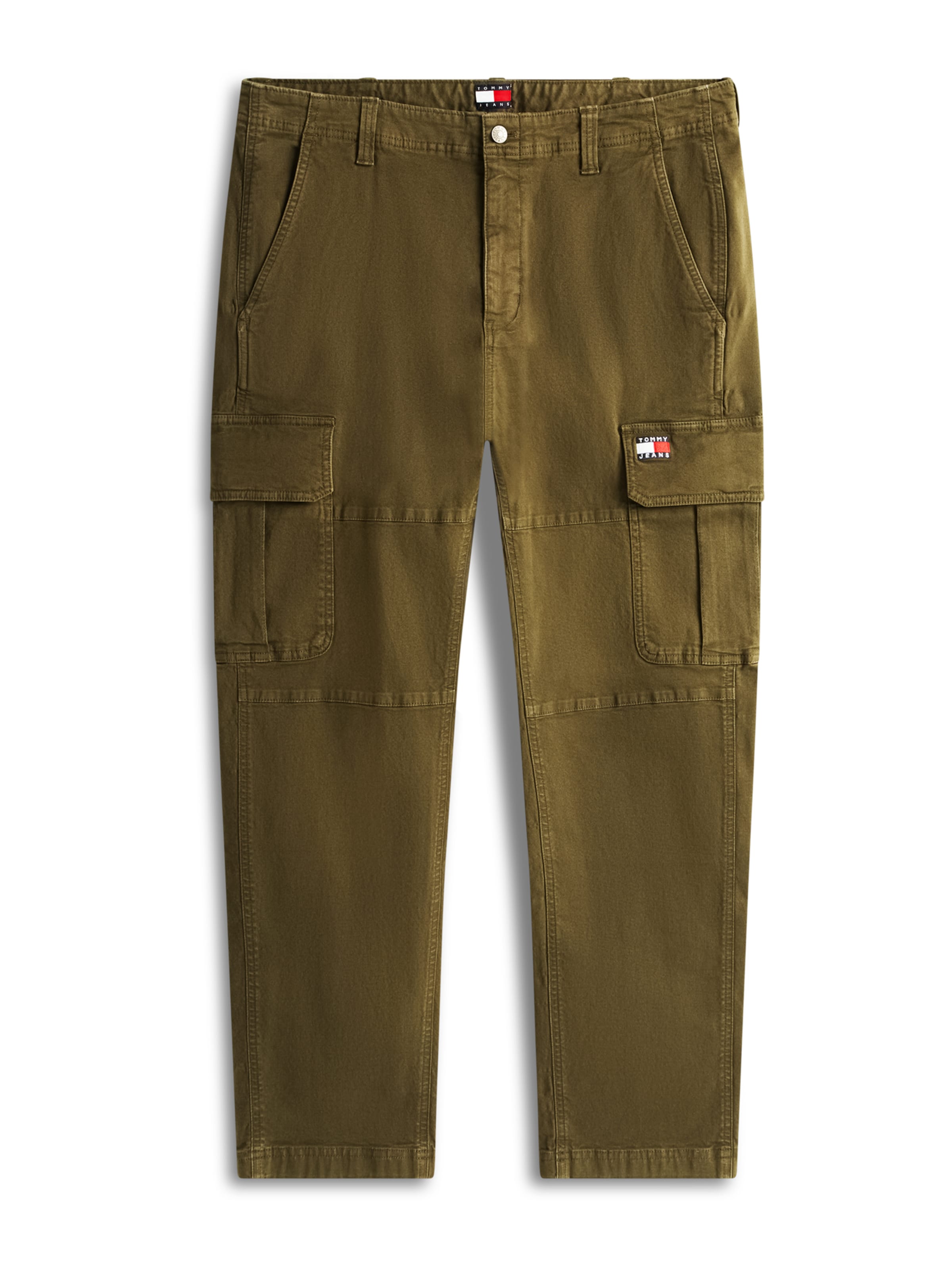 Tommy Jeans Ozke Kargo hlače 'SONNY' | zelena barva: sprednja stran