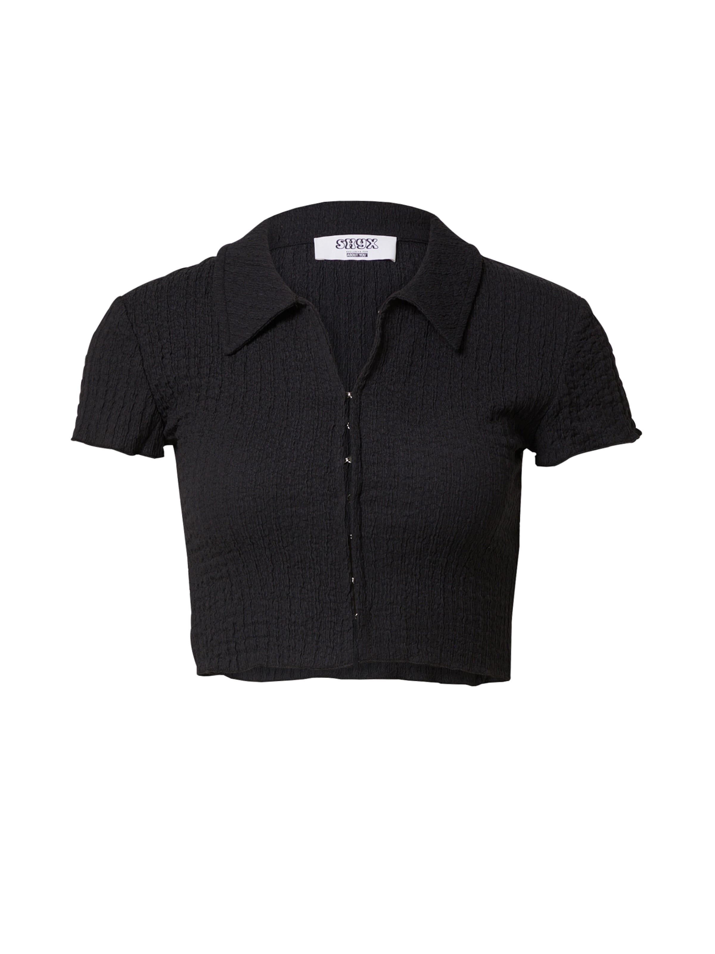 SHYX Blusentop 'Blanca' in Schwarz: Vorderseite