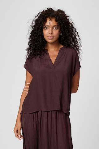 Kaffe Bluse in Braun: Vorderseite