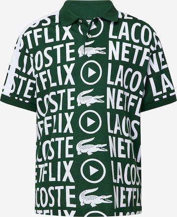 T-Shirt LACOSTE en vert : devant