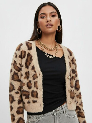 studioselect Knit cardigan in Brown: front
