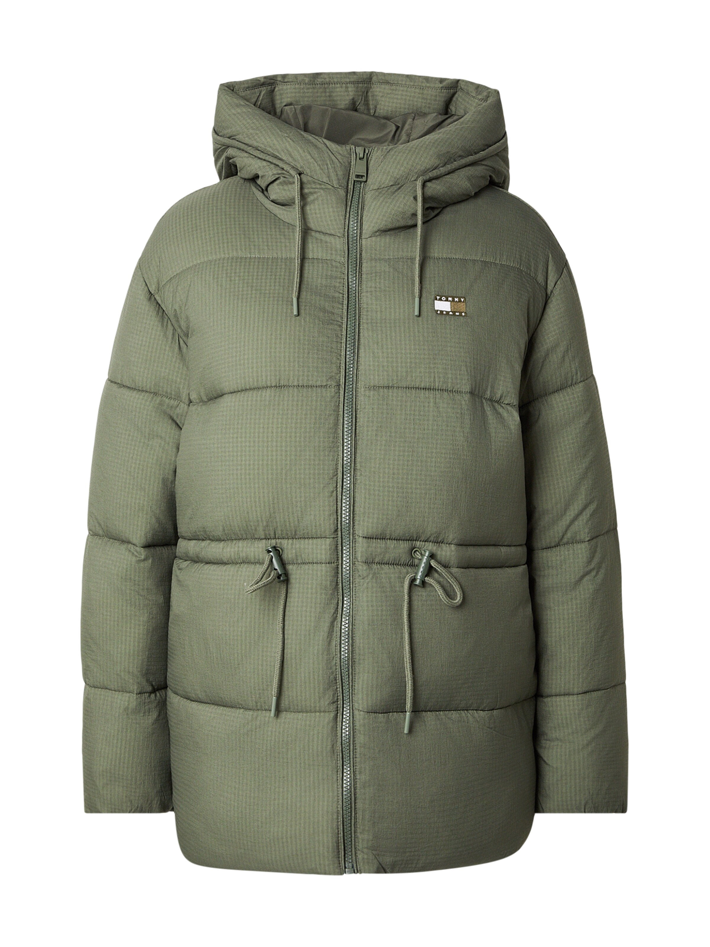 Tommy Jeans - Casaco meia-estação em verde: frente