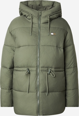 Tommy Jeans - Casaco meia-estação em verde: frente