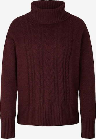 Pull-over TOM TAILOR en rouge : devant