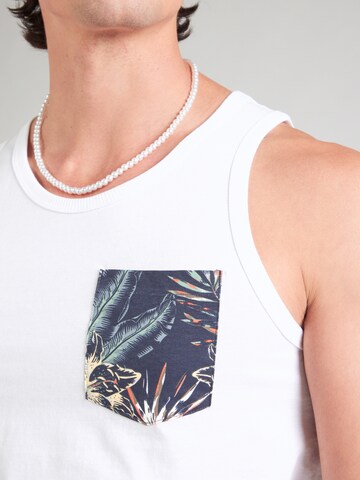 JACK & JONES - Camiseta 'JJHONOLULU' en blanco