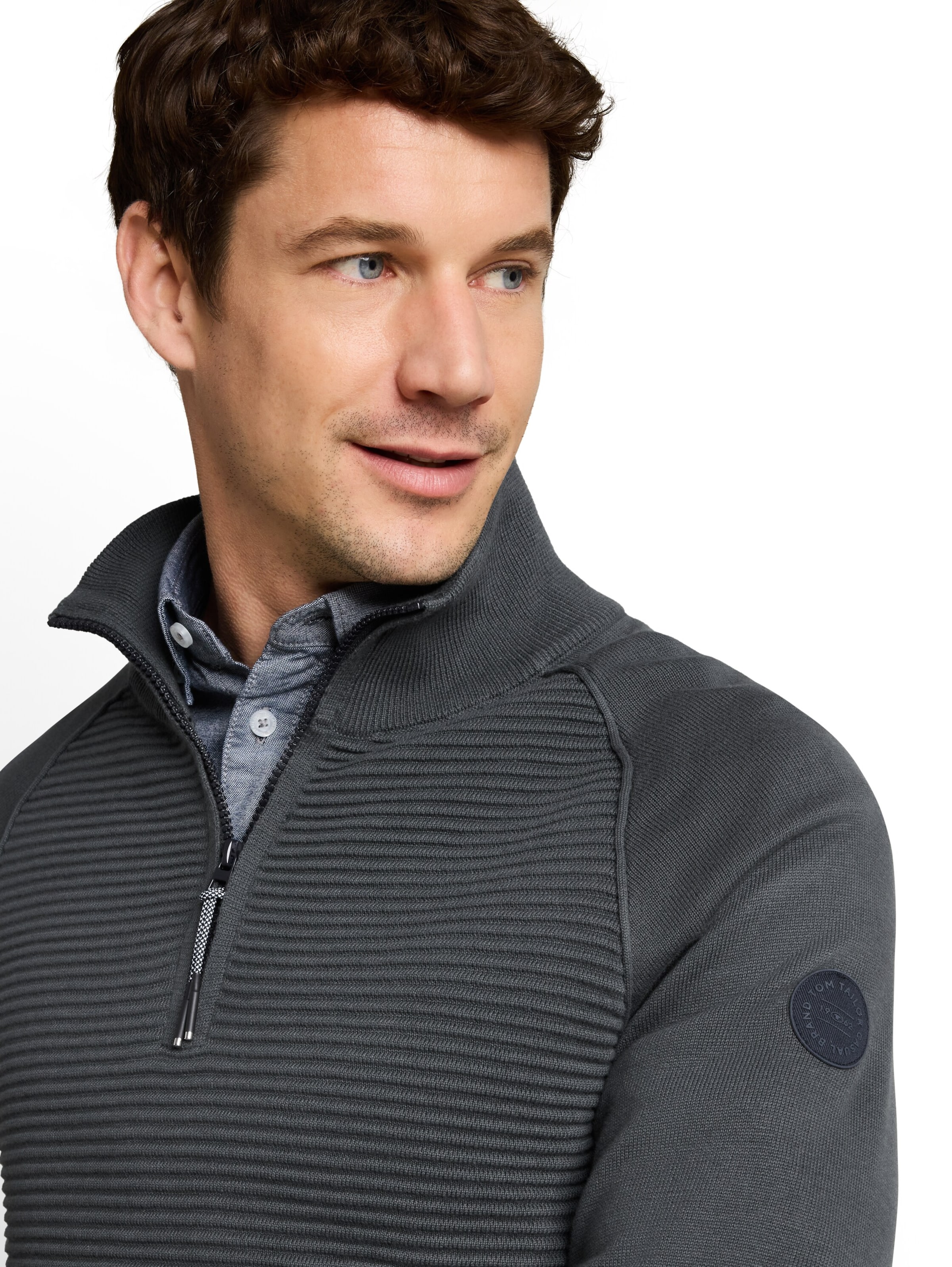 TOM TAILOR Pullover in Grün