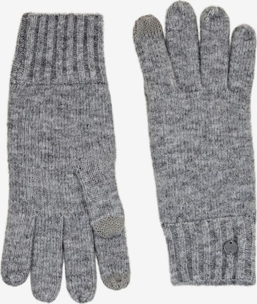 ESPRIT Full Finger Gloves in Grey: front