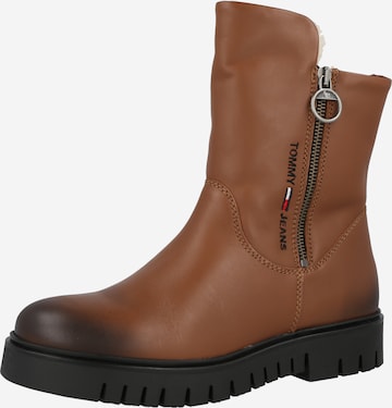 Tommy Jeans Ankle Boots 'Endeno' in Brown: front