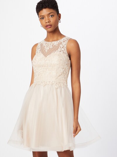 Laona Robe de cocktail en champagne, Vue avec modèle