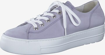 Baskets basses Paul Green en violet : devant