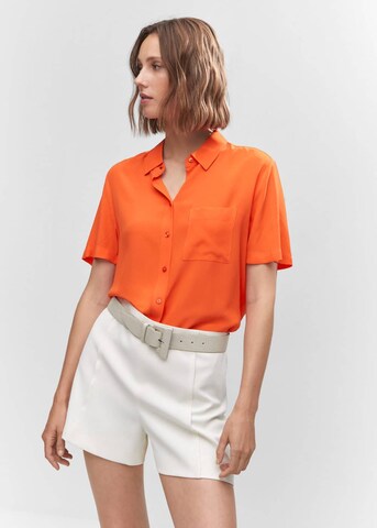 MANGO Blouse 'Moss' in Orange: front