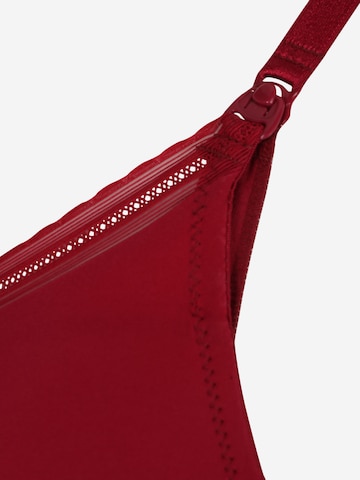 Cache Cœur T-shirt Bra in Red