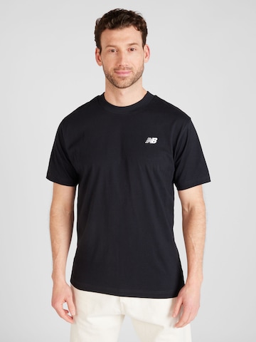 new balance - Camiseta en negro: frente