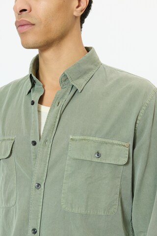 Matinique Regular fit Button Up Shirt 'MAchristaldo P Heritage' in Green
