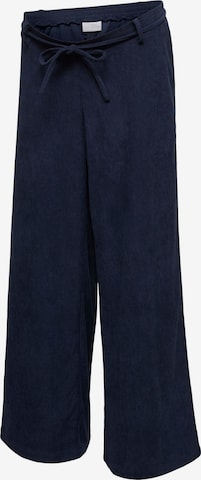MAMALICIOUS Wide Leg Hose 'MLSally' in Blau: Vorderseite