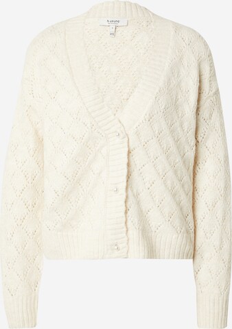 b.young Cardigan 'NOPA' i hvid: forside