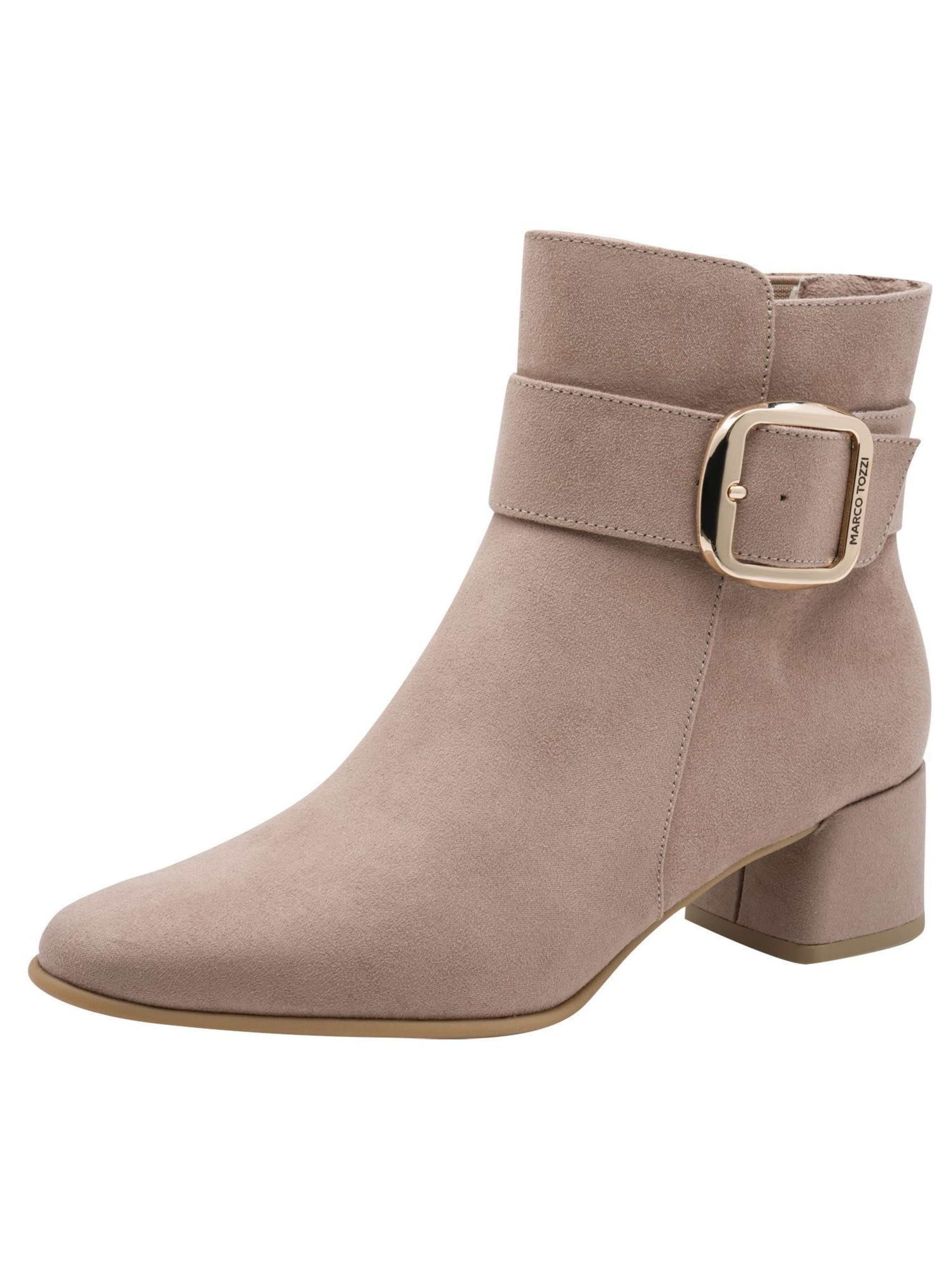MARCO TOZZI Enkellaarsjes in Beige: voorkant