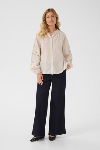 Cream Blouse 'Timia' in Beige