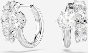 sidabrinė Swarovski Auskarai 'MATRIX': priekis