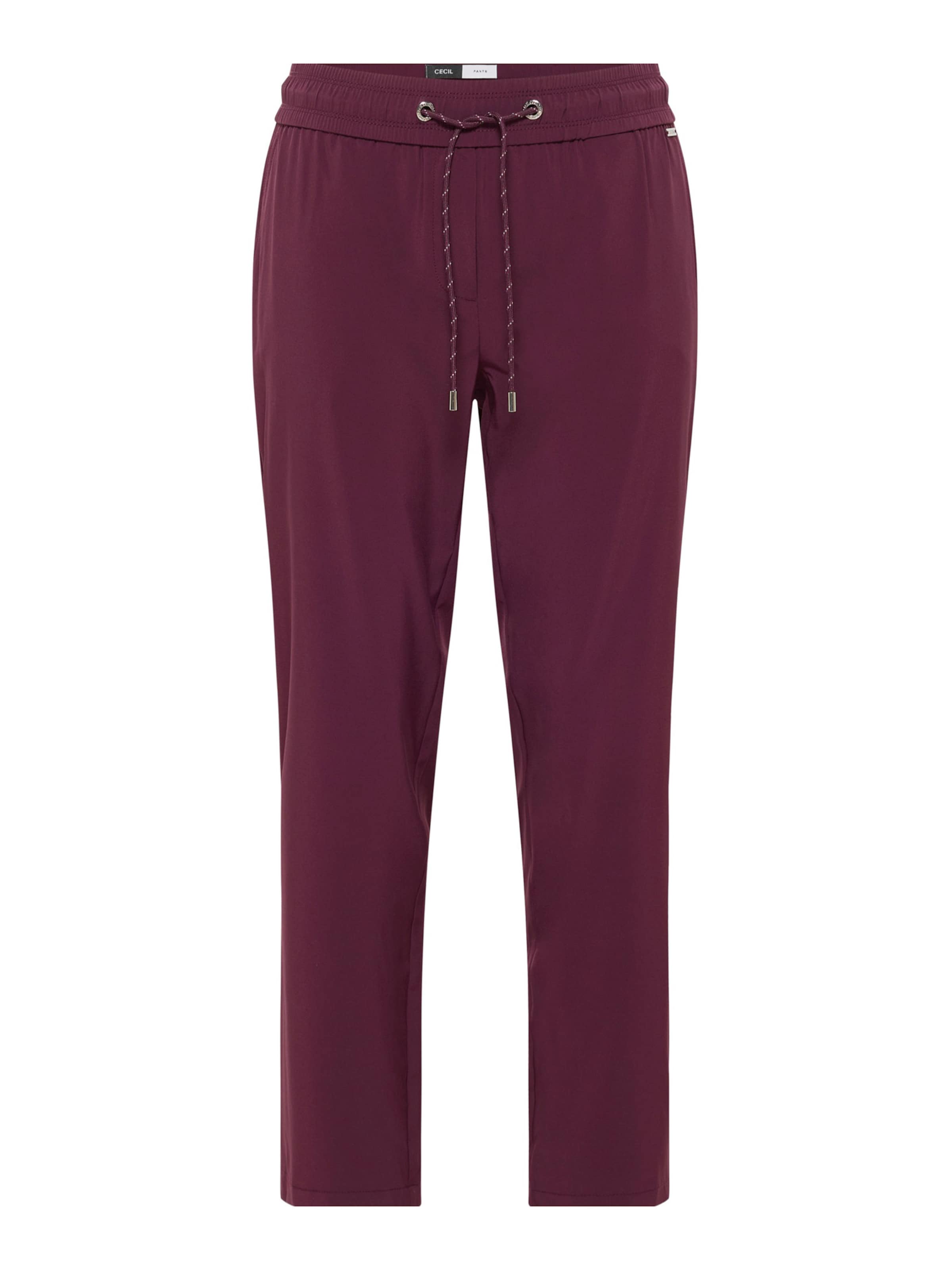 CECIL Slim fit Trousers 'Tracey' in Red: front