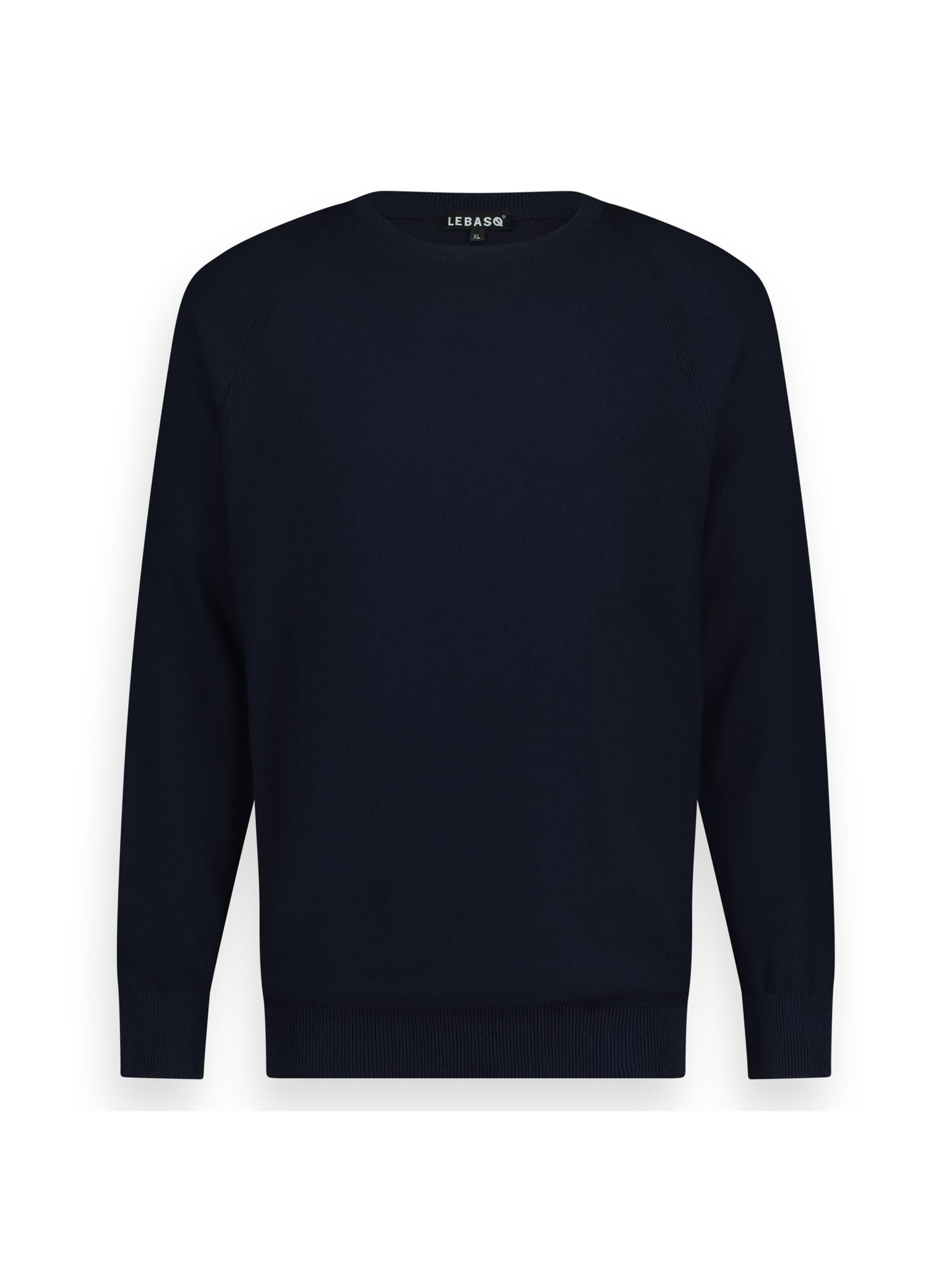 LEBASQ Sweater 'Satchmo Fine Knit Sweater' in Blue: front