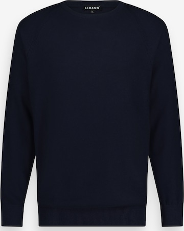Pull-over 'Satchmo Fine Knit Sweater' LEBASQ en bleu : devant
