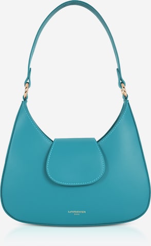 LeParmentier - Bolso de hombro 'Obolo' en azul: frente
