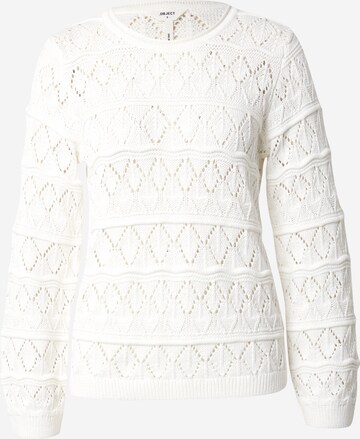 Pull-over OBJECT en blanc : devant