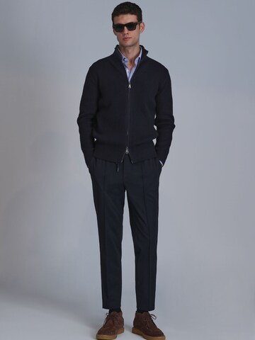 Lufian Gebreid vest in Blauw