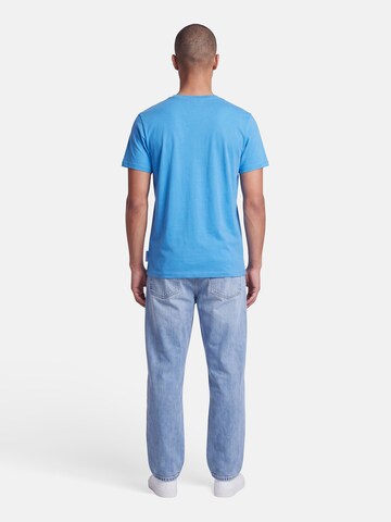 salzhaut T-Shirt 'Diek - Moin' in Blau: Rückseite