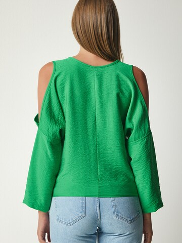 Bluză de la Happiness İstanbul pe verde