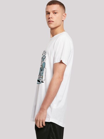 F4NT4STIC Shirt 'Tom and Jerry Perfectly In Tune' in White