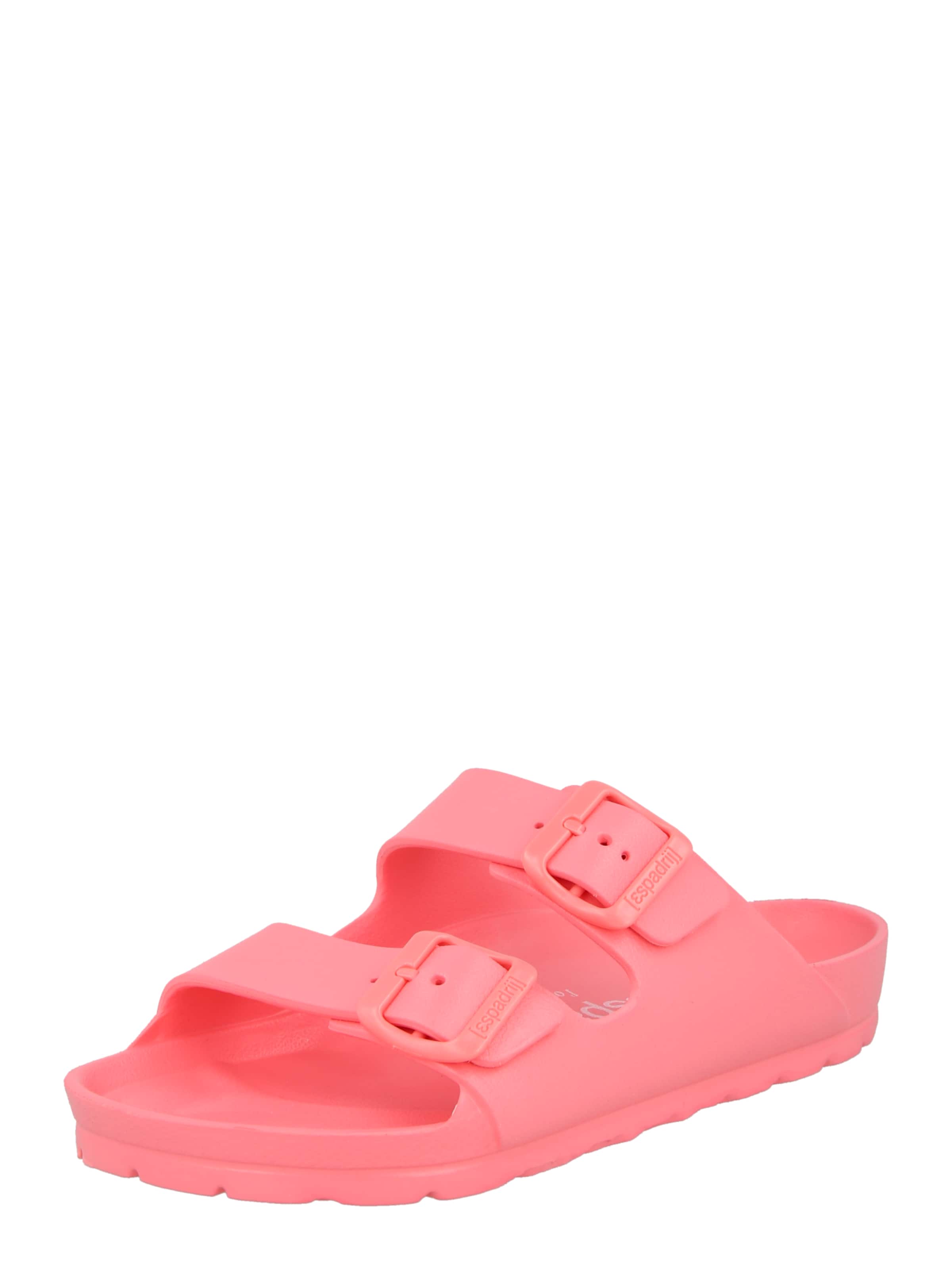 espadrij l´originale Pantolette 'AMI POOL' in Orange: Vorderseite