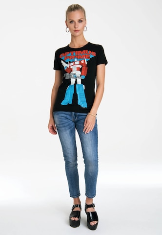 LOGOSHIRT Shirt 'Optimus Prime - One Shall Stand' in Gemengde kleuren