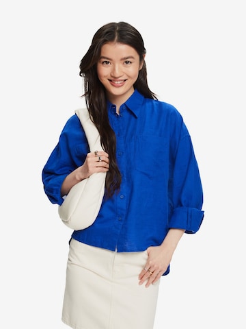 ESPRIT Blouse in Blauw: voorkant