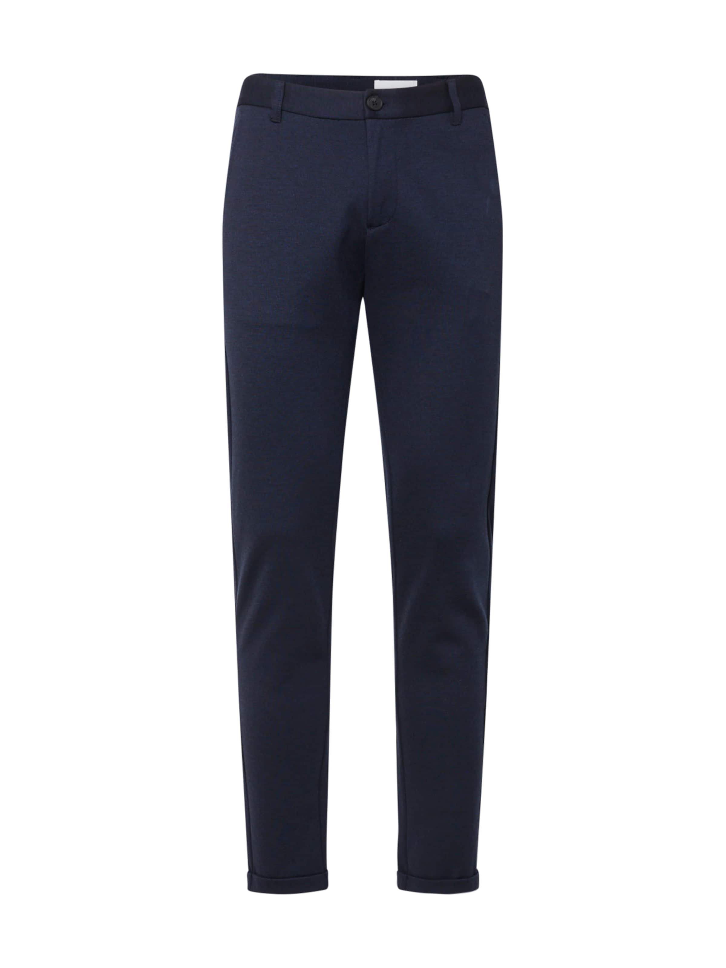 Lindbergh Slim fit Chino trousers 'Superflex' in Blue: front