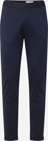 Lindbergh Slimfit Chino 'Superflex' in Blauw: voorkant